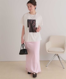 titivate | 美シルエットサテンスカート(スカート)