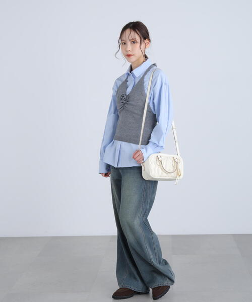 FREE'S MART（フリーズマート）の「◆ホルターネックニットベスト（ニット/セーター・レディース・ブラウン/グレー・FREE）」の20枚目の写真