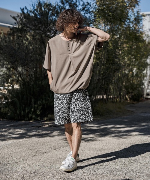 CAMBIO(カンビオ)の「mp14626- Leopard Motif Gobelin Shorts ショートパンツ(2026GIM-010)(その他パンツ・メンズ・ブルー/ベージュ/ホワイト・S/M/L)」の19枚目の写真