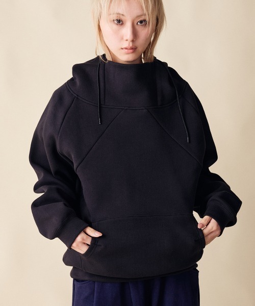 rehacer(レアセル)の「rehacer : Cocoon Pullover Hoodie / コクーン プルオーバー フーディー(パーカー・レディース・ブラック/ベージュ/ネイビー・SMALL)」の12枚目の写真