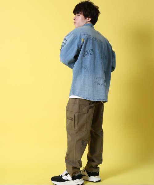 JACKROSE(ジャックローズ)の「YOIDORE ヴィンテージ 栓抜き らくがき シャツ(シャツ/ブラウス・メンズ・ライトインディゴブルー・L/XL/M)」の22枚目の写真