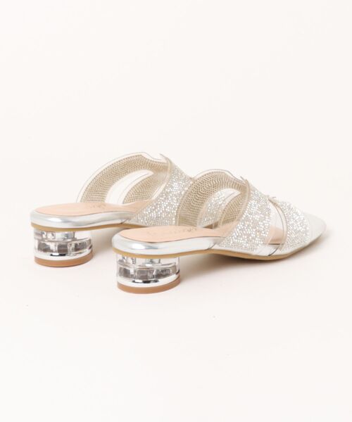 Bridget Birkin（ブリジットバーキン）の「【Bridget Birkin】クリアビジューミュールサンダル(562312)（サンダル・レディース・ゴールド/シルバー・S/L/M）」の3枚目の写真