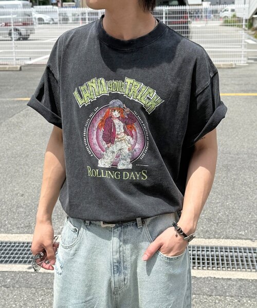 CPCM（シーピーシーエム）の「パウダー加工ヴィンテージライクT（Tシャツ/カットソー・レディース・チャコールグレー/ブラック/グレー/ブラック系その他2/ブラック系その他3/ブラック系その他/グレー系その他/グレー系その他2/グレー系その他3・MEDIUM/LARGE）」の7枚目の写真