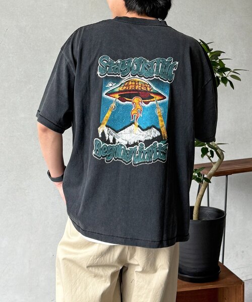 CPCM（シーピーシーエム）の「パウダー加工ヴィンテージライクT（Tシャツ/カットソー・レディース・チャコールグレー/ブラック/グレー/ブラック系その他2/ブラック系その他3/ブラック系その他/グレー系その他/グレー系その他2/グレー系その他3・MEDIUM/LARGE）」の9枚目の写真