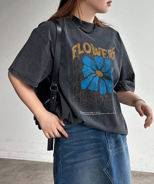 CPCM（シーピーシーエム）の「パウダー加工ヴィンテージライクT（Tシャツ/カットソー・レディース・チャコールグレー/ブラック/グレー/ブラック系その他2/ブラック系その他3/ブラック系その他/グレー系その他/グレー系その他2/グレー系その他3・MEDIUM/LARGE）」の11枚目の写真