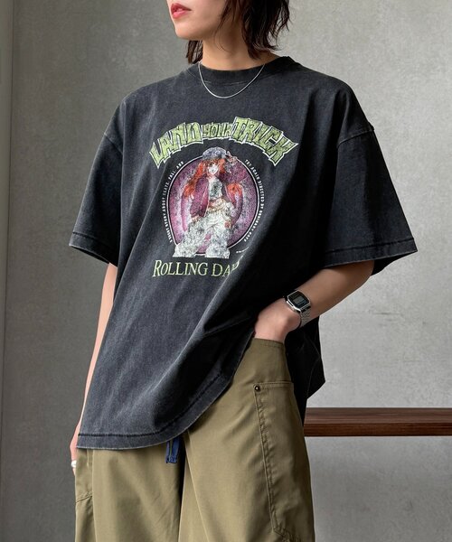 CPCM（シーピーシーエム）の「パウダー加工ヴィンテージライクT（Tシャツ/カットソー・レディース・チャコールグレー/ブラック/グレー/ブラック系その他2/ブラック系その他3/ブラック系その他/グレー系その他/グレー系その他2/グレー系その他3・MEDIUM/LARGE）」の13枚目の写真
