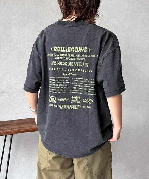 CPCM（シーピーシーエム）の「パウダー加工ヴィンテージライクT（Tシャツ/カットソー・レディース・チャコールグレー/ブラック/グレー/ブラック系その他2/ブラック系その他3/ブラック系その他/グレー系その他/グレー系その他2/グレー系その他3・MEDIUM/LARGE）」の15枚目の写真