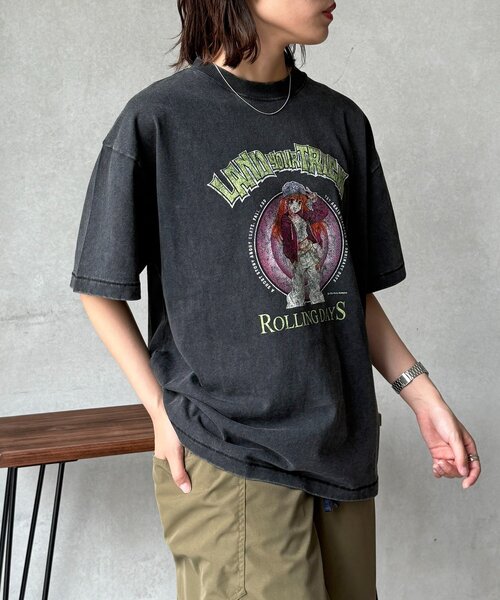 CPCM（シーピーシーエム）の「パウダー加工ヴィンテージライクT（Tシャツ/カットソー・レディース・チャコールグレー/ブラック/グレー/ブラック系その他2/ブラック系その他3/ブラック系その他/グレー系その他/グレー系その他2/グレー系その他3・MEDIUM/LARGE）」の16枚目の写真