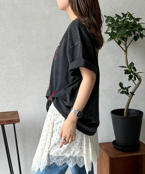CPCM（シーピーシーエム）の「パウダー加工ヴィンテージライクT（Tシャツ/カットソー・レディース・チャコールグレー/ブラック/グレー/ブラック系その他2/ブラック系その他3/ブラック系その他/グレー系その他/グレー系その他2/グレー系その他3・MEDIUM/LARGE）」の20枚目の写真