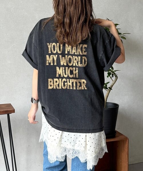 CPCM（シーピーシーエム）の「パウダー加工ヴィンテージライクT（Tシャツ/カットソー・レディース・チャコールグレー/ブラック/グレー/ブラック系その他2/ブラック系その他3/ブラック系その他/グレー系その他/グレー系その他2/グレー系その他3・MEDIUM/LARGE）」の21枚目の写真