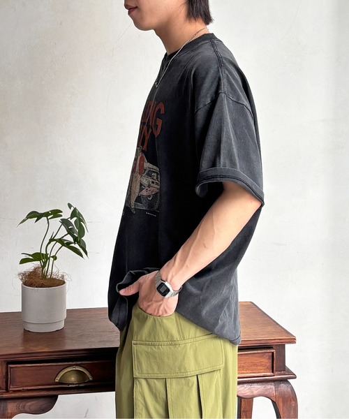 CPCM(シーピーシーエム)の「パウダー加工ヴィンテージライクT(Tシャツ/カットソー・メンズ・チャコールグレー/ブラック/グレー/ブラック系その他2/ブラック系その他3/ブラック系その他/グレー系その他/グレー系その他2/グレー系その他3/ダークグレー/グレー系その他4・MEDIUM/LARGE/SMALL)」の14枚目の写真