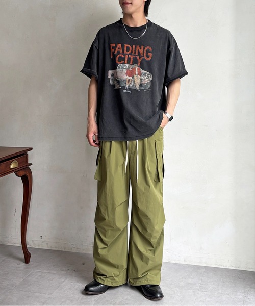 CPCM(シーピーシーエム)の「パウダー加工ヴィンテージライクT(Tシャツ/カットソー・メンズ・チャコールグレー/ブラック/グレー/ブラック系その他2/ブラック系その他3/ブラック系その他/グレー系その他/グレー系その他2/グレー系その他3/ダークグレー/グレー系その他4・MEDIUM/LARGE/SMALL)」の18枚目の写真