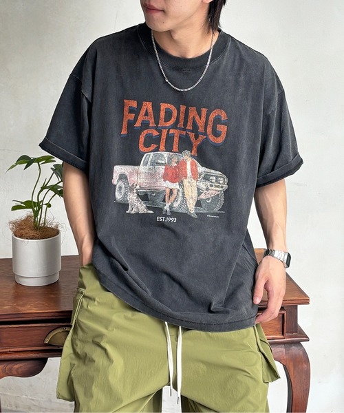 CPCM(シーピーシーエム)の「パウダー加工ヴィンテージライクT(Tシャツ/カットソー・メンズ・チャコールグレー/ブラック/グレー/ブラック系その他2/ブラック系その他3/ブラック系その他/グレー系その他/グレー系その他2/グレー系その他3/ダークグレー/グレー系その他4・MEDIUM/LARGE/SMALL)」の13枚目の写真
