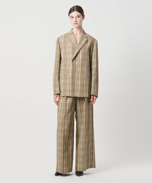 LOEFF（ロエフ）の「＜LOEFF＞チェック ボックス ジャケット（テーラードジャケット・レディース・ベージュ・0）」の18枚目の写真