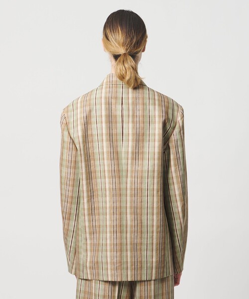 LOEFF（ロエフ）の「＜LOEFF＞チェック ボックス ジャケット（テーラードジャケット・レディース・ベージュ・0）」の11枚目の写真