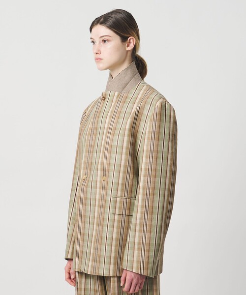 LOEFF（ロエフ）の「＜LOEFF＞チェック ボックス ジャケット（テーラードジャケット・レディース・ベージュ・0）」の12枚目の写真