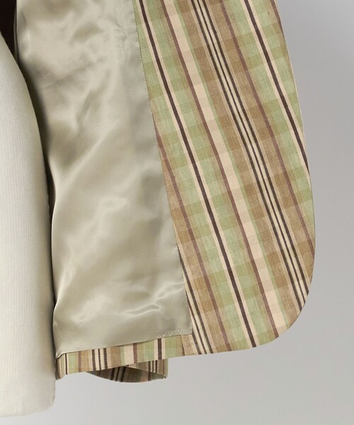 LOEFF（ロエフ）の「＜LOEFF＞チェック ボックス ジャケット（テーラードジャケット・レディース・ベージュ・0）」の8枚目の写真