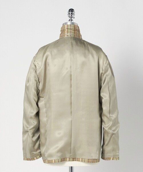 LOEFF（ロエフ）の「＜LOEFF＞チェック ボックス ジャケット（テーラードジャケット・レディース・ベージュ・0）」の2枚目の写真