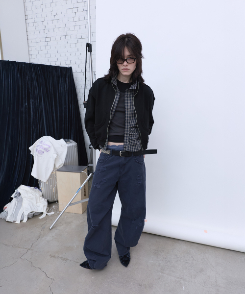 LCDC TM（エルシーディーシーティーエム）の「STRUCTURED ZIP-UP JACKET (BLACK)（その他アウター・レディース・その他・OS）」の11枚目の写真