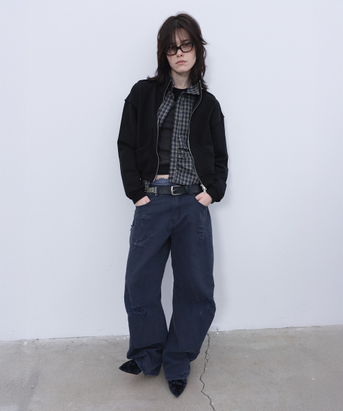 LCDC TM（エルシーディーシーティーエム）の「STRUCTURED ZIP-UP JACKET (BLACK)（その他アウター・レディース・その他・OS）」の12枚目の写真