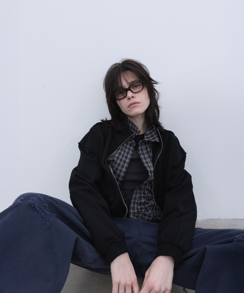 LCDC TM（エルシーディーシーティーエム）の「STRUCTURED ZIP-UP JACKET (BLACK)（その他アウター・レディース・その他・OS）」の13枚目の写真