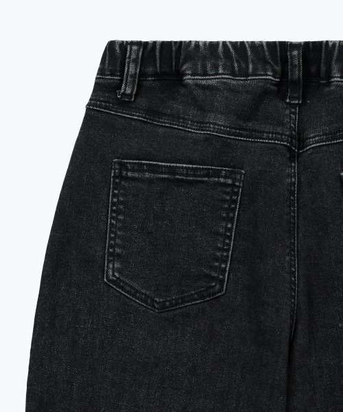 MUSINSA STANDARD KIDS（ムシンサスタンダードキッズ）の「エクストラワイドデニムパンツ [ウォッシュドブラック]（デニムパンツ・レディース・その他・110/120/130/140/150/160）」の6枚目の写真
