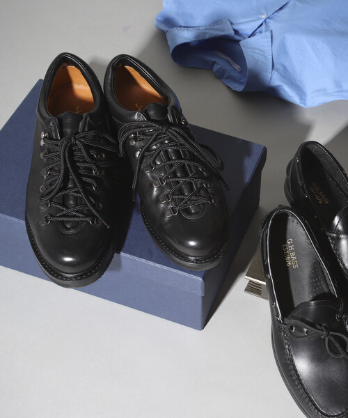 JALAN SRIWIJAYA（ジャランスリウァヤ）の「Jalan Sriwijaya/ジャランスリウァヤ 別注 MOUNTAIN LOW WR / 99119 (26cm～28cmサイズ展開)（モカシン/デッキシューズ・メンズ・ブラック・9/8h/8/7h/7）」の2枚目の写真