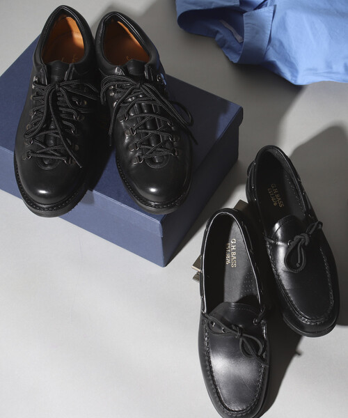 JALAN SRIWIJAYA（ジャランスリウァヤ）の「Jalan Sriwijaya/ジャランスリウァヤ 別注 MOUNTAIN LOW WR / 99119 (26cm～28cmサイズ展開)（モカシン/デッキシューズ・メンズ・ブラック・9/8h/8/7h/7）」の4枚目の写真