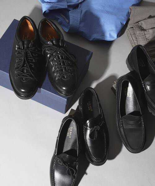 JALAN SRIWIJAYA（ジャランスリウァヤ）の「Jalan Sriwijaya/ジャランスリウァヤ 別注 MOUNTAIN LOW WR / 99119 (26cm～28cmサイズ展開)（モカシン/デッキシューズ・メンズ・ブラック・9/8h/8/7h/7）」の6枚目の写真