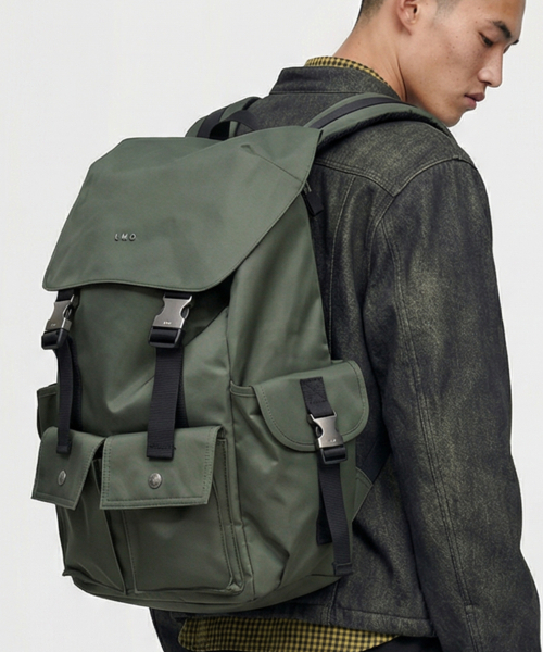 LEMASQUE(ルマスク)の「旅行用大容量ビジネス17インチノートパソコンバックパック Voyage series 001 2カラー(バックパック/リュック・レディース・オリーブ/ブラック・FREE)」の6枚目の写真
