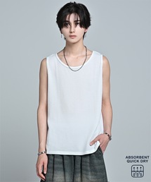 ADRER（アドラー）の「Waffle Layered Cropped Tank Top / Absorbent Quick Dry / ワッフル レイヤード クロップド タンクトップ（吸水速乾）（タンクトップ）」