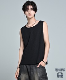 ADRER（アドラー）の「Waffle Layered Cropped Tank Top / Absorbent Quick Dry / ワッフル レイヤード クロップド タンクトップ（吸水速乾）（タンクトップ）」