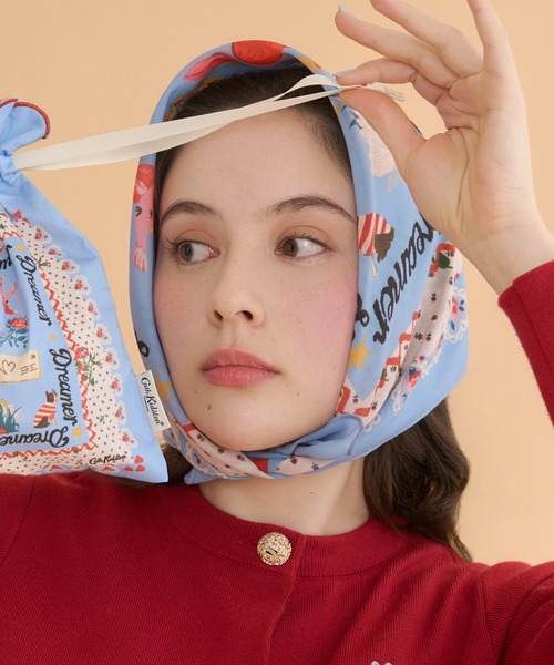 Cath Kidston(キャスキッドソン)の「スカーフハンカチ Dreamer(ハンカチ/ハンドタオル・レディース・ブルー・FREE)」の4枚目の写真
