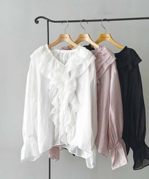 PICCIN PERLA | フリルシアーブラウス(シャツ/ブラウス)