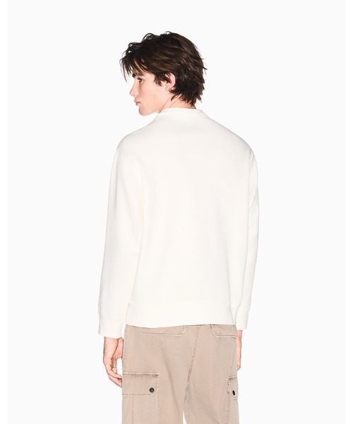 ARMANI EXCHANGE(アルマーニエクスチェンジ)の「【A|X アルマーニ エクスチェンジ】WE AXロゴ カンガルーポケット スウェットプルオーバー(EC限定カラー含)(スウェット・メンズ・ホワイト/ダークネイビー・X-SMALL/XX-LARGE/X-LARGE/LARGE/MEDIUM/SMALL)」の6枚目の写真