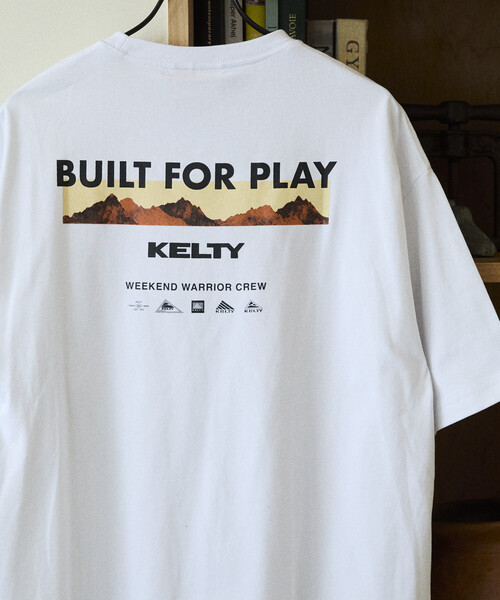FREAK'S STORE(フリークスストア)の「限定展開 KELTY×FREAK'S STORE ケルティ 別注 ビッグシルエット マウンテンロゴ バックプリント Tシャツ UVカット 接触冷感 吸水速乾(Tシャツ/カットソー・メンズ・ベージュ/ピンク/ホワイト/杢グレー/ブラック・LARGE/MEDIUM/SMALL)」の1枚目の写真