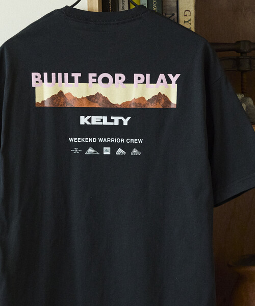 FREAK'S STORE(フリークスストア)の「限定展開 KELTY×FREAK'S STORE ケルティ 別注 ビッグシルエット マウンテンロゴ バックプリント Tシャツ UVカット 接触冷感 吸水速乾(Tシャツ/カットソー・メンズ・ベージュ/ピンク/ホワイト/杢グレー/ブラック・LARGE/MEDIUM/SMALL)」の2枚目の写真