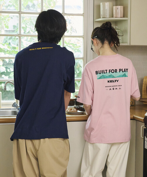 FREAK'S STORE(フリークスストア)の「限定展開 KELTY×FREAK'S STORE ケルティ 別注 ビッグシルエット マウンテンロゴ バックプリント Tシャツ UVカット 接触冷感 吸水速乾(Tシャツ/カットソー・メンズ・ベージュ/ピンク/ホワイト/杢グレー/ブラック・LARGE/MEDIUM/SMALL)」の15枚目の写真