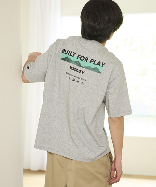 FREAK'S STORE(フリークスストア)の「限定展開 KELTY×FREAK'S STORE ケルティ 別注 ビッグシルエット マウンテンロゴ バックプリント Tシャツ UVカット 接触冷感 吸水速乾(Tシャツ/カットソー・メンズ・ベージュ/ピンク/ホワイト/杢グレー/ブラック・LARGE/MEDIUM/SMALL)」の9枚目の写真