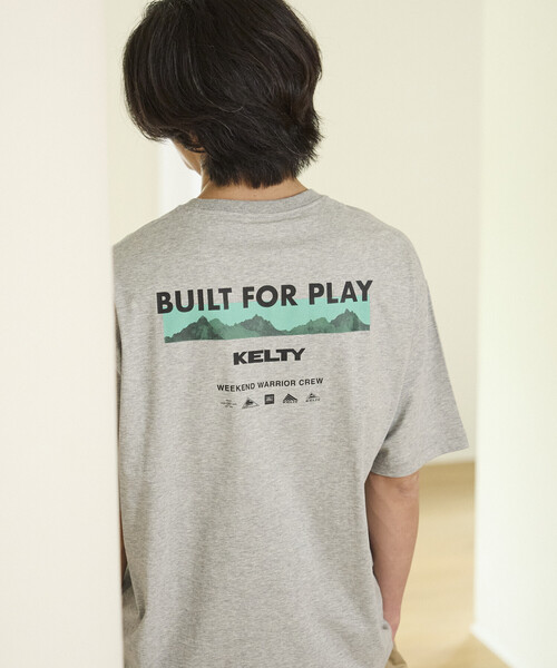 FREAK'S STORE(フリークスストア)の「限定展開 KELTY×FREAK'S STORE ケルティ 別注 ビッグシルエット マウンテンロゴ バックプリント Tシャツ UVカット 接触冷感 吸水速乾(Tシャツ/カットソー・メンズ・ベージュ/ピンク/ホワイト/杢グレー/ブラック・LARGE/MEDIUM/SMALL)」の11枚目の写真