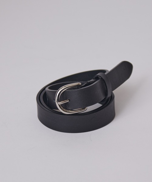 Lui's（ルイス）の「バケッタレザーナローベルト（ベルト・メンズ・ブラック・FREE）」の2枚目の写真