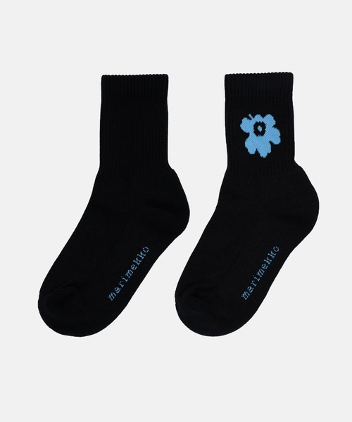 marimekko(マリメッコ)の「Puikea Unikko / Socks(ソックス/靴下・レディース・ブラック/ホワイト・40/34/37)」の1枚目の写真