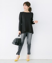 Liala×PG（リアラバイピージー）の「タックスリーブ 9分袖 フレア ブラウス Liala×PG（シャツ/ブラウス）」