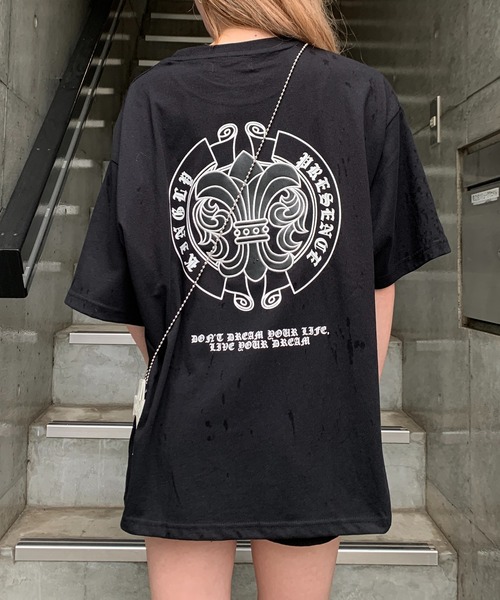 lilful（リルフル）の「【26年春夏新作】PUアップリケ半袖Tシャツ（Tシャツ/カットソー・メンズ・ブラック/ピンク/ネイビー/ホワイト/ホワイト系その他/ブラック系その他・M/L）」の13枚目の写真