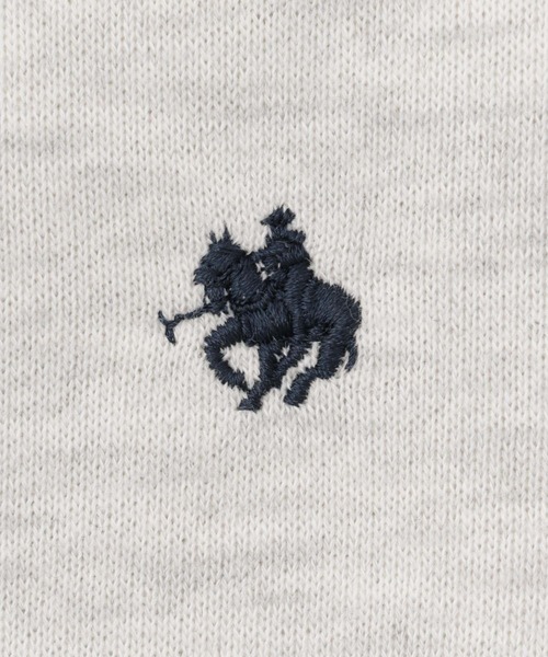 Mac-House(マックハウス)の「POLO BCS ワンポイント刺繍 クロップド ジップアップパーカー(パーカー・レディース・杢グレー/ネイビー/オートミール・M/L)」の6枚目の写真