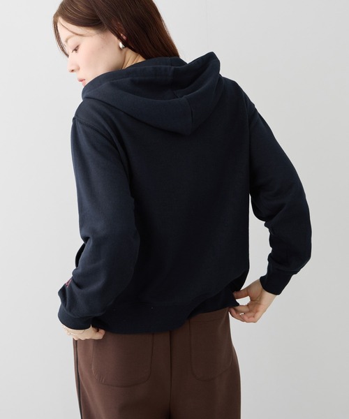 Mac-House(マックハウス)の「POLO BCS ワンポイント刺繍 クロップド ジップアップパーカー(パーカー・レディース・杢グレー/ネイビー/オートミール・M/L)」の18枚目の写真