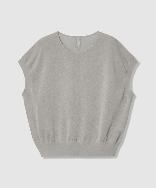 ANAYI（アナイ）の「シアー天竺クルーネック プルオーバー（ニット/セーター・レディース・ライトグレー/グリーン/ピンク/ホワイト/ブラック・38/36）」の3枚目の写真