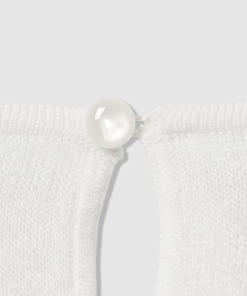 ANAYI（アナイ）の「シアー天竺クルーネック プルオーバー（ニット/セーター・レディース・ライトグレー/グリーン/ピンク/ホワイト/ブラック・38/36）」の8枚目の写真