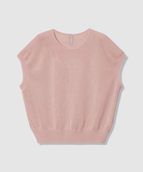 ANAYI（アナイ）の「シアー天竺クルーネック プルオーバー（ニット/セーター・レディース・ライトグレー/グリーン/ピンク/ホワイト/ブラック・38/36）」の10枚目の写真