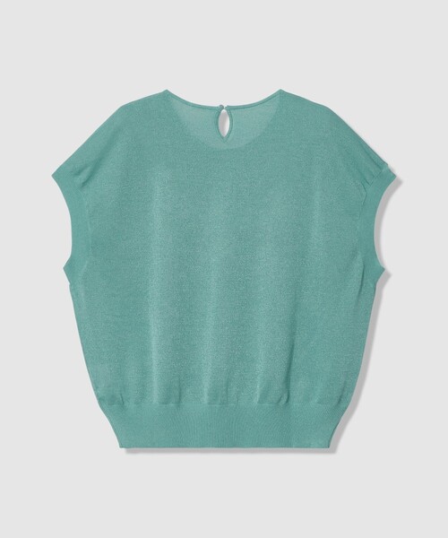 ANAYI（アナイ）の「シアー天竺クルーネック プルオーバー（ニット/セーター・レディース・ライトグレー/グリーン/ピンク/ホワイト/ブラック・38/36）」の14枚目の写真